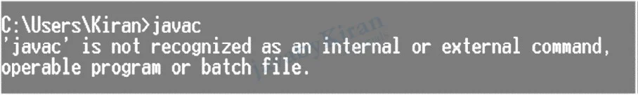 java program error on command prompt