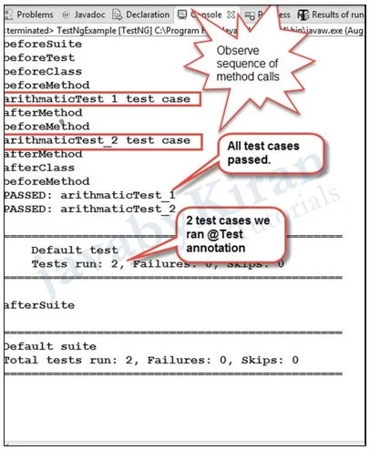 TestNG console in Eclipse