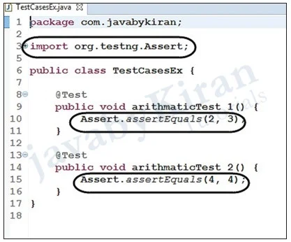 writing test cases in TestNG without selenium