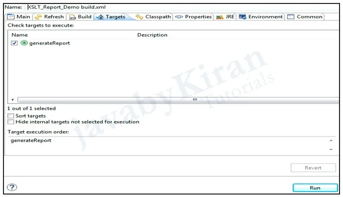 generate xslt report in testng