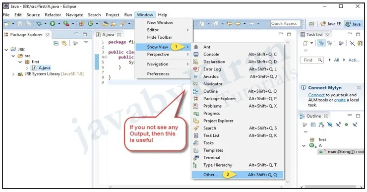 steps to create new project in eclipse