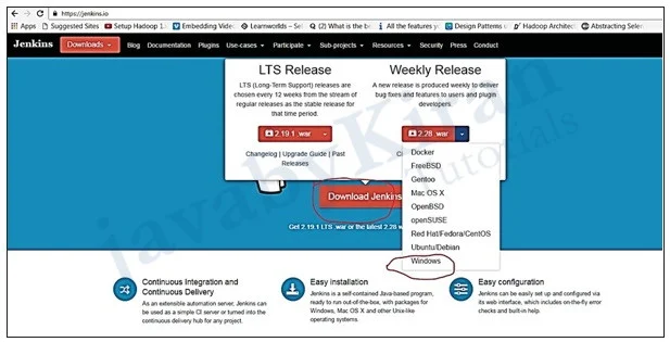 steps to configure jenkins