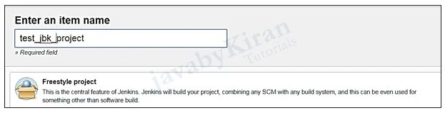 configuring jenkins project