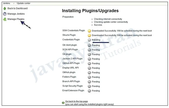 configuring jenkins project