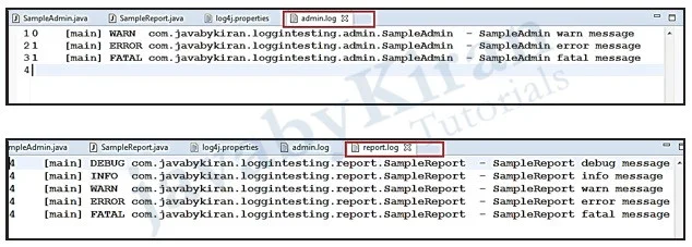 log4j log files