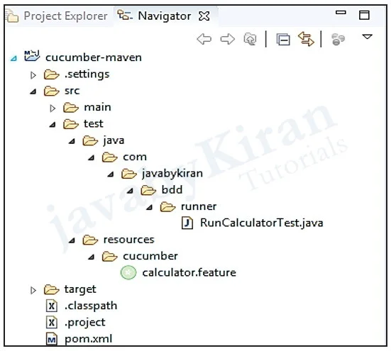 cucumber maven project structure