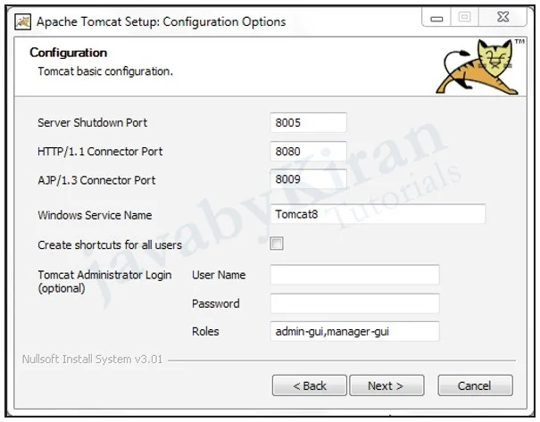 apache tomcat server installation