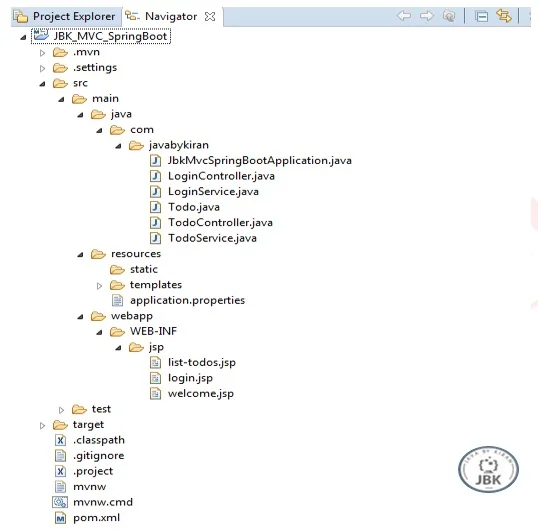 eclipse project structure